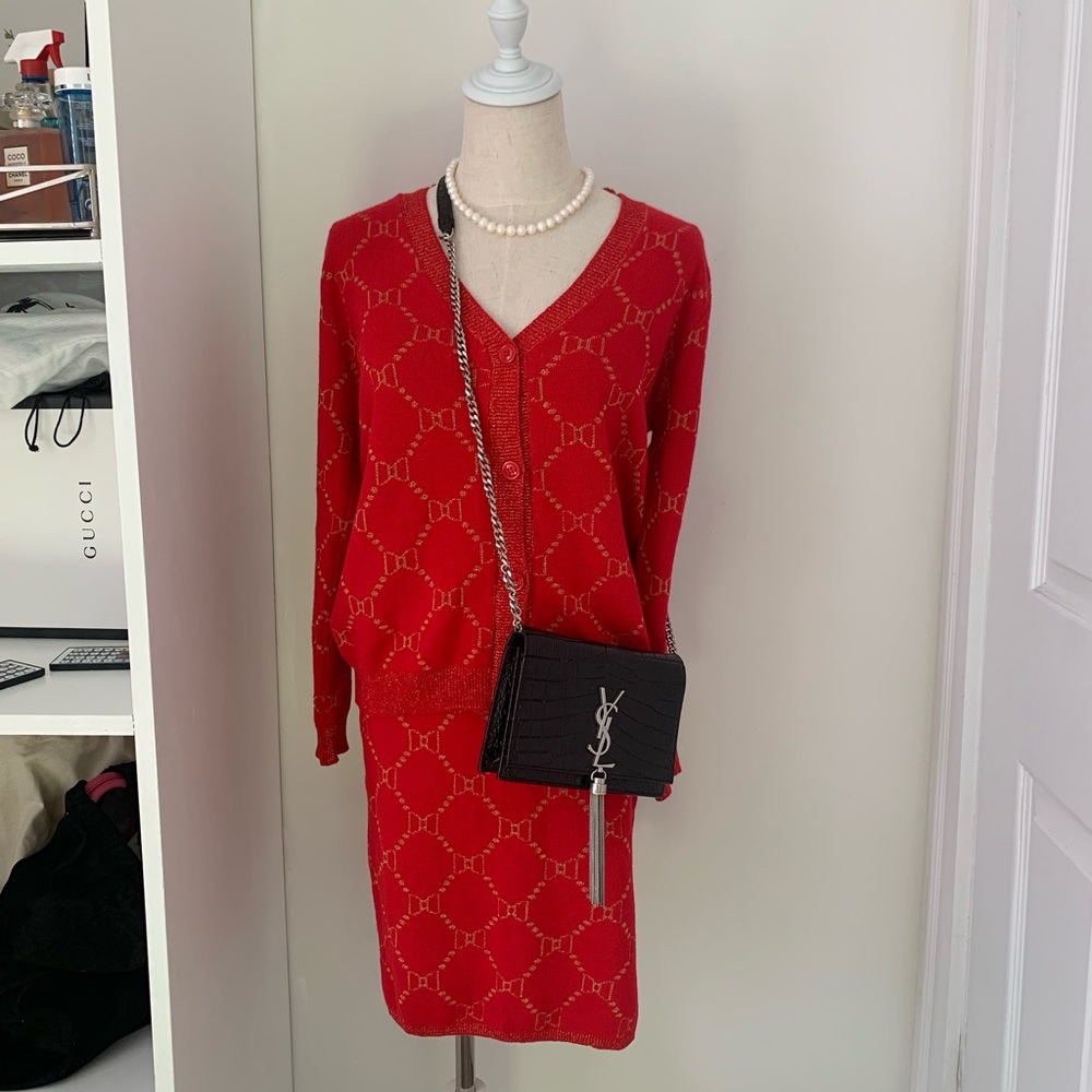 Cardigans Coat+Skirt knit